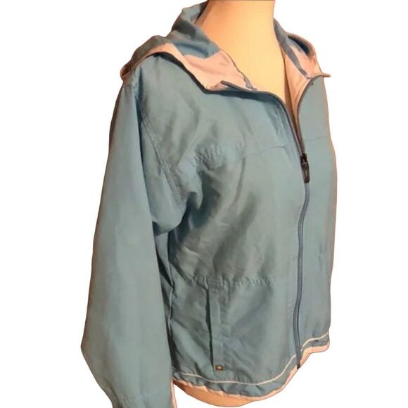 Reebok Fullzip Baby Blue  Long Sleeve Jacket Size Medium - Picture 4 of 10